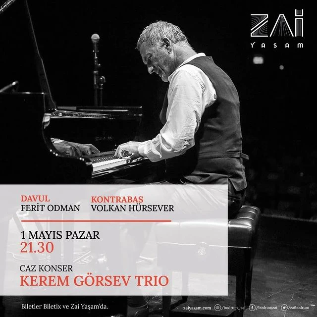 Kerem Görsev Trio Caz Konseri - Zai Yaşam Bodrum