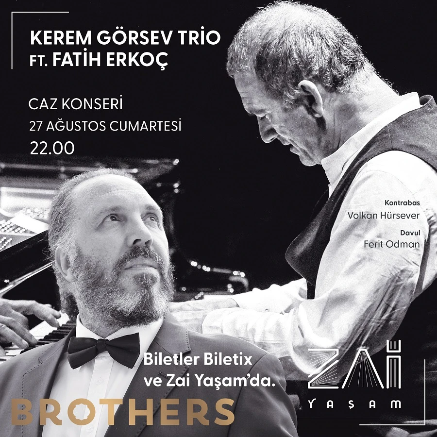 Kerem Görsev Trio ft. Fatih Erkoç Caz Konseri - Zai Yaşam Bodrum